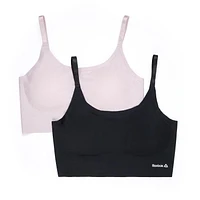 Reebok Ladies' 2 Pack Stay-Put Bralettes