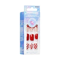 imPRESS Holiday Press-On Nails - Short Length - Square Shape - 30 Ct., imPRESS Holiday