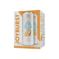 Joyburst Clear Protein Isolate Drink, Orange Mango, 4 x 355mL