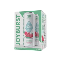Joyburst Clear Protein Isolate Drink, Strawberry Watermelon, 4 x 355mL