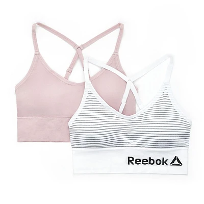 Paq. de 2 bustiers longs sans coutures Reebok pour dames