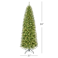 Puleo 7ft Pre-lit Slim Keyport Spruce Tree