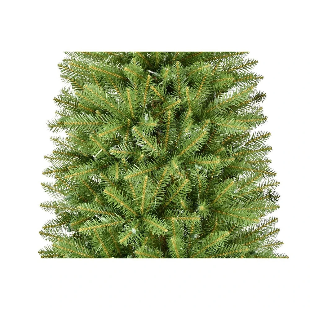 Puleo 7ft Pre-lit Slim Keyport Spruce Tree