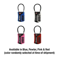 Master Lock Canada Master Lock Set-Your-Own Combination TSA Luggage Lock #4697D, 32mm, assorted colours