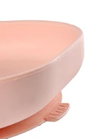 Assiette silicone ventouse rose clair