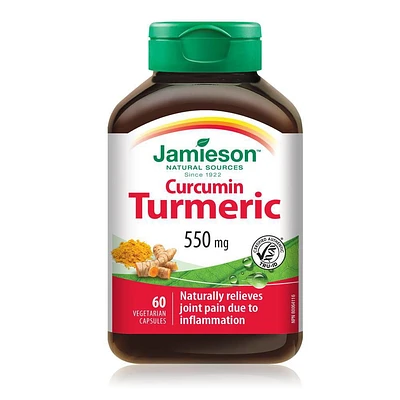 Jamieson Curcumin Turmeric 550 mg Capsules, 60 capsules