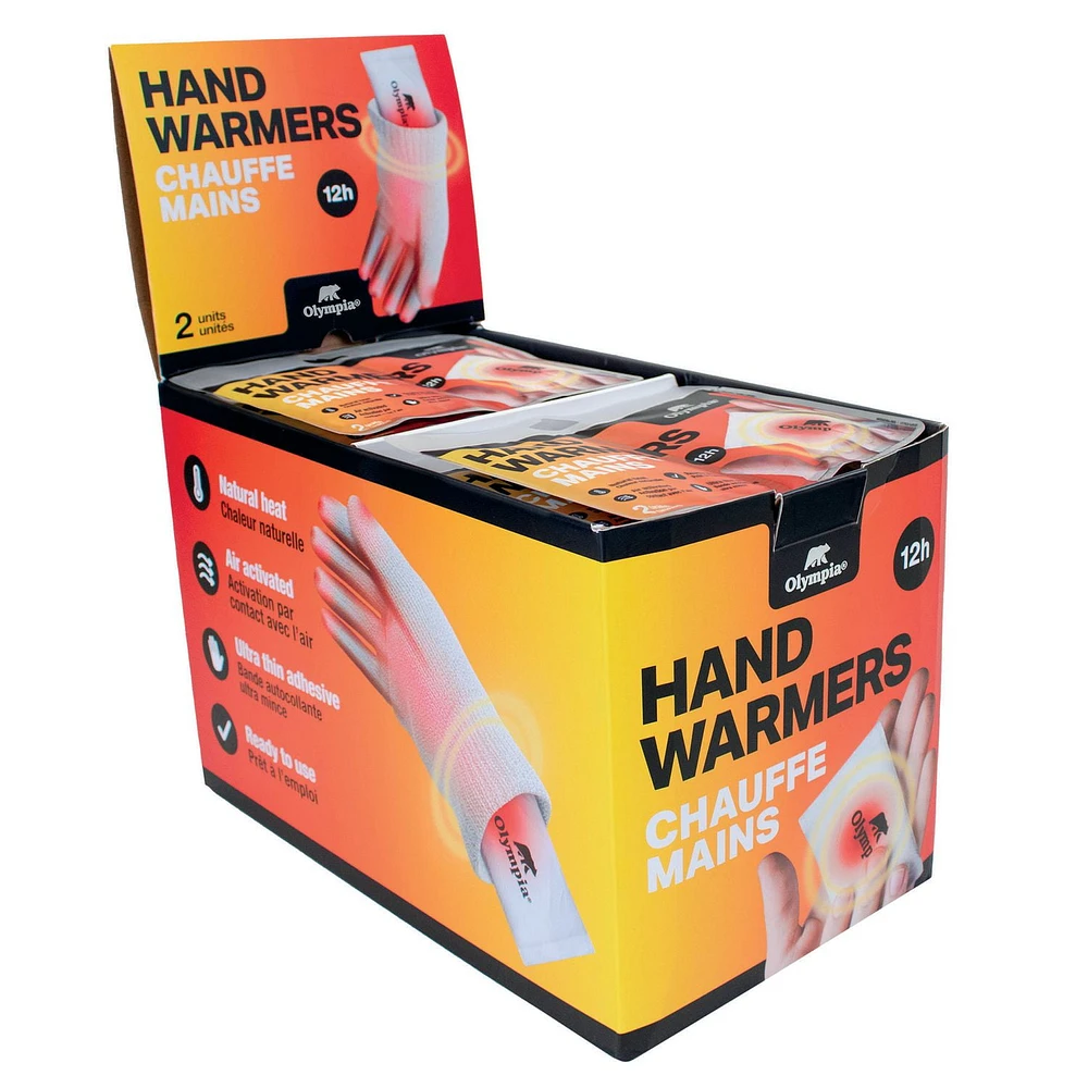 Olympia Disposable Hand Warmers 2 Pack, HAND WARMERS