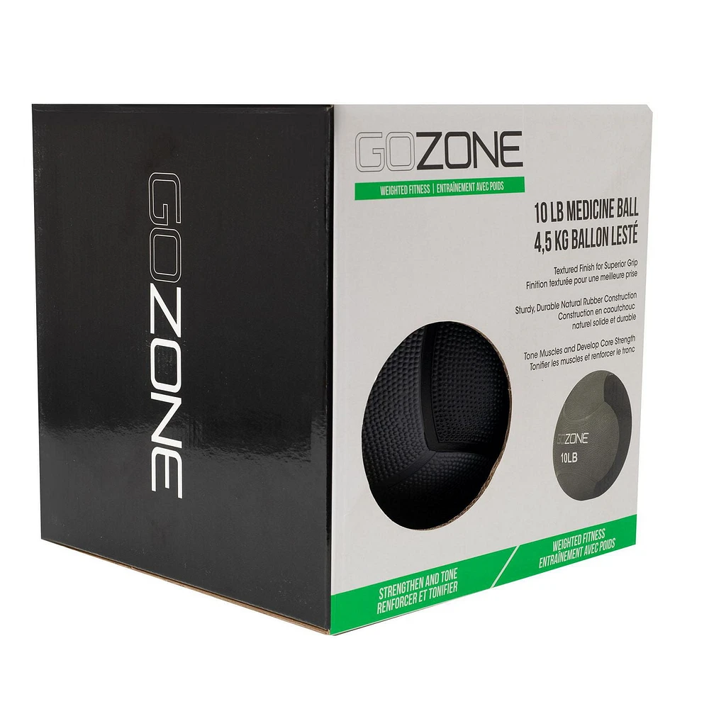 GoZone Medicine Ball, Textured grip