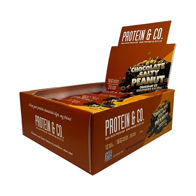 Protein & Co. Chocolate Salty Peanut Small Batch Protein Bar, Chocolate Salty Peanut Protein Bar