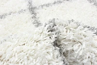 ECARPET Super Soft for Living Room & Bedroom Grammercy Diamond Cream Shag