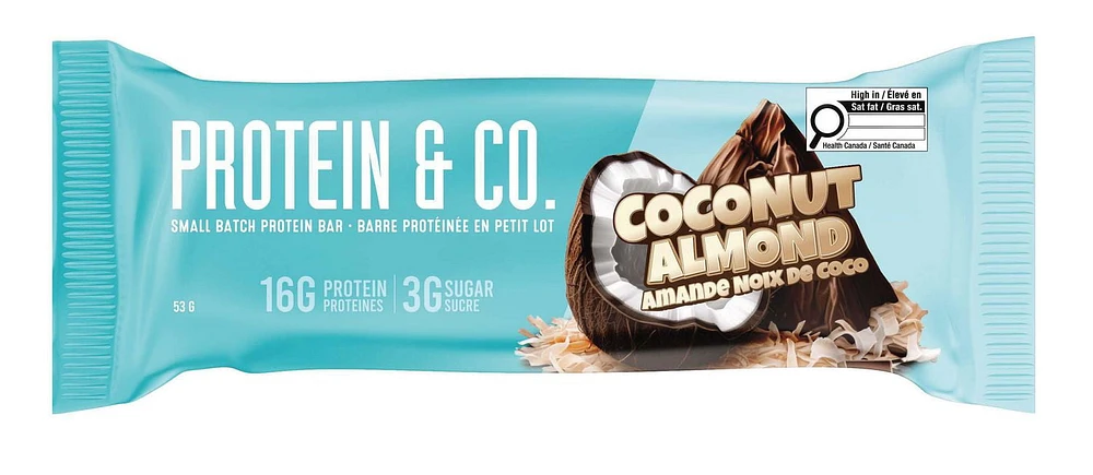 Protein & Co. Coconut Almond Small Batch Protein Bar, Protein & Co. Coconut Almond Protein Bar