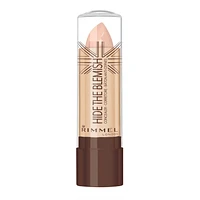 Rimmel Cache-cernes Hide The Blemish, formule ultra-crémeuse pour un effet durable et naturel, illumine la peau, 100% Sans Cruauté Applicateur en bâtonnet
