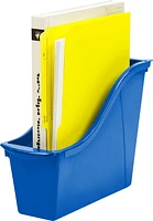 Storex Small Book Bin, Blue, 6-Pack