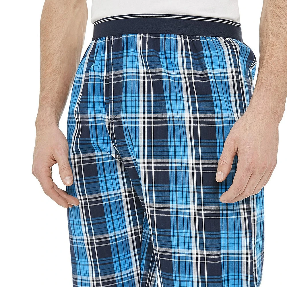 Pantalon de nuit en popeline George pour hommes Tailles P-2XL