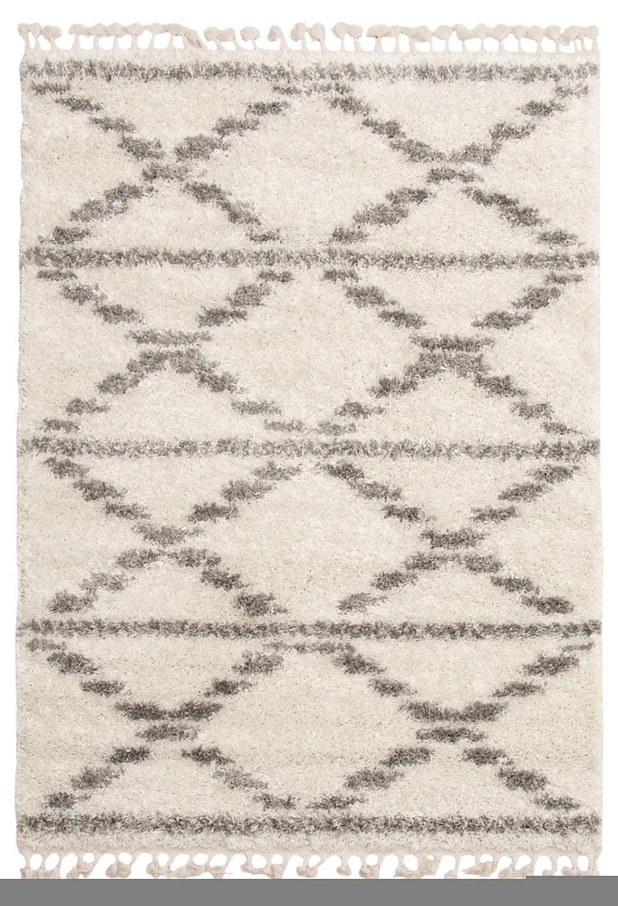 ECARPET Super Soft for Living Room & Bedroom Grammercy Liv Cream Shag