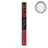 Rimmel Provocalips 16HR Kiss-Proof Lip Colour, two-step, glossy finish, 16H of colour, lightweight & flexible formula, 100% Cruelty-Free, Mask-Resistant Lipstick