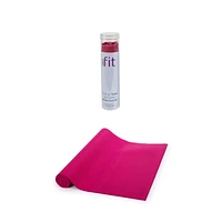 Bodico Non-Slip Yoga Mat and Super Cooling Towel Set for Fitness, Pink