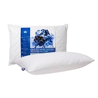 Canadian Down & Feather Company Quilted White Goose Feather Pillow Firm Support