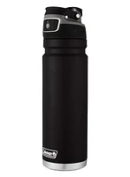 Coleman FreeFlow AUTOSEAL Stainless Steel Water Bottle, Black, BPA-Free, 24oz (709 mL)