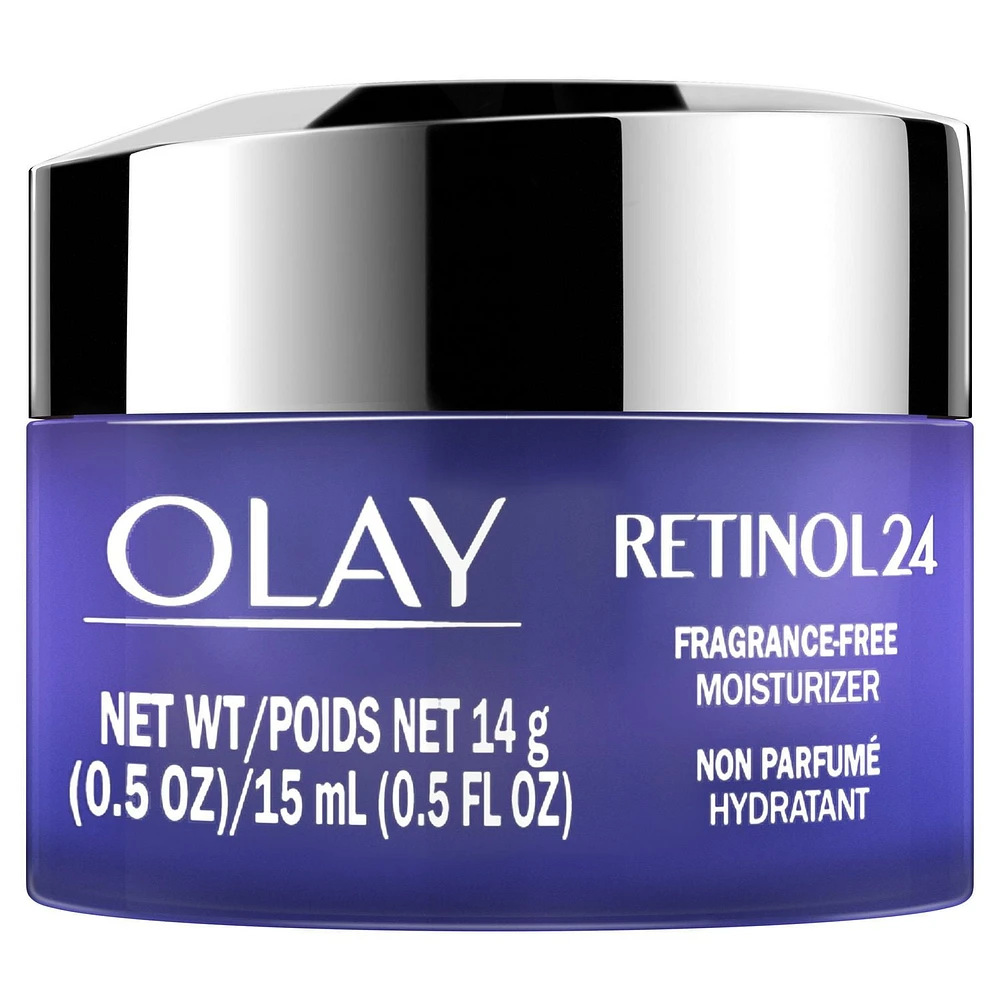 Olay Regenerist Retinol 24 Night Facial Moisturizer, Fragrance-Free, 15 mL