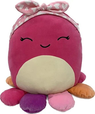 Squishmallows Valentines 12" - Pink Octopus with Headband