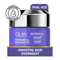 Olay Regenerist Retinol 24 Night Facial Moisturizer, Fragrance-Free, 15 mL