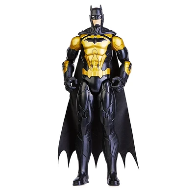 Batman 12-inch Attack Tech Batman Action Figure (Black Suit), Kids Toys for Boys and Girls Ages 3 and up