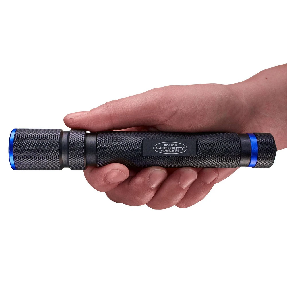 Police Security Pentacle Flashlight, 3 Modes, 500 Lumen, 2AA Flashlights