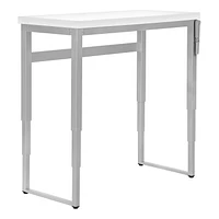 Monarch Specialties Computer Desk, Home Office, Standing, Adjustable, 48"l, Work, Laptop, Metal, Laminate, White, Grey, Contemporary, Modern