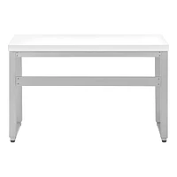 Monarch Specialties Computer Desk, Home Office, Standing, Adjustable, 48"l, Work, Laptop, Metal, Laminate, White, Grey, Contemporary, Modern