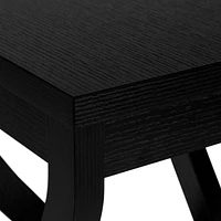 Monarch Specialties Accent Table, Side, End, Plant Stand, Square, Living Room, Bedroom, Laminate, Black, Transitional