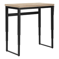 Monarch Specialties Computer Desk, Home Office, Standing, Adjustable, 48"l, Work, Laptop, Metal, Laminate, Natural, Black, Contemporary, Modern