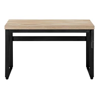 Monarch Specialties Computer Desk, Home Office, Standing, Adjustable, 48"l, Work, Laptop, Metal, Laminate, Natural, Black, Contemporary, Modern