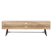 CorLiving Aurora Duotone TV Bench with Splayed Legs for TVs up to 80"