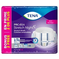 TENA PROskin Stretch Night Brief L/XL, 12+2, 14 count