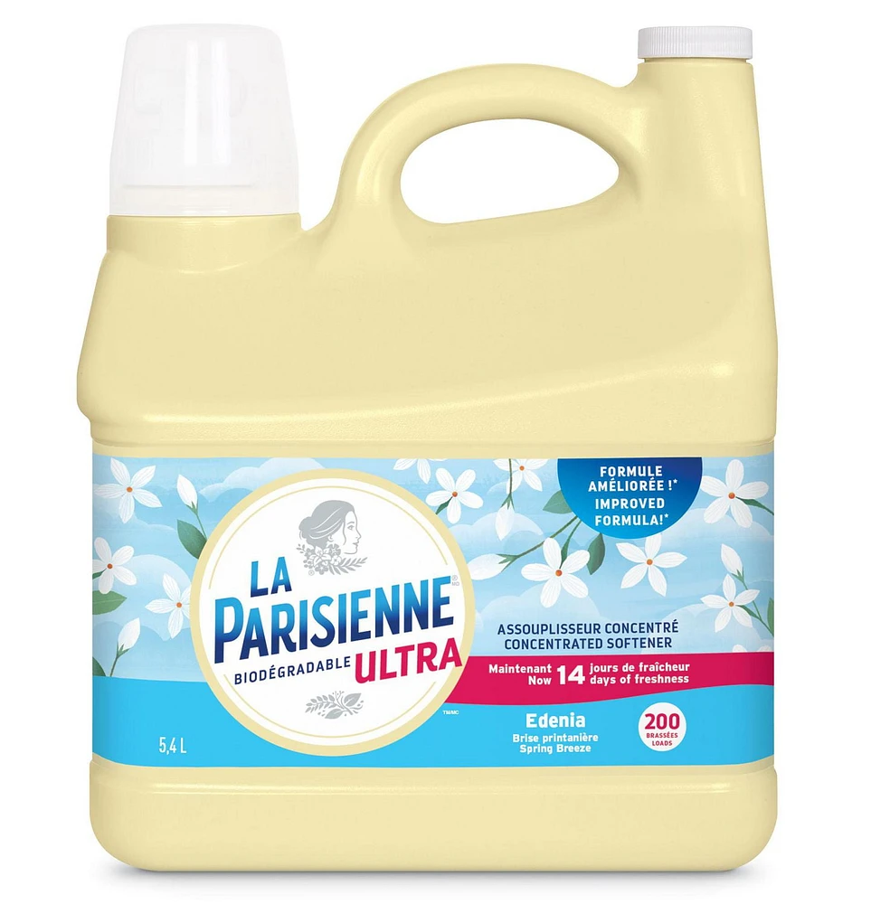 La Parisienne Ultra Fabric Softener EDENIA 5.4L 200 wash loads, LP ULTRA FS 5.4L EDENIA 200 WL