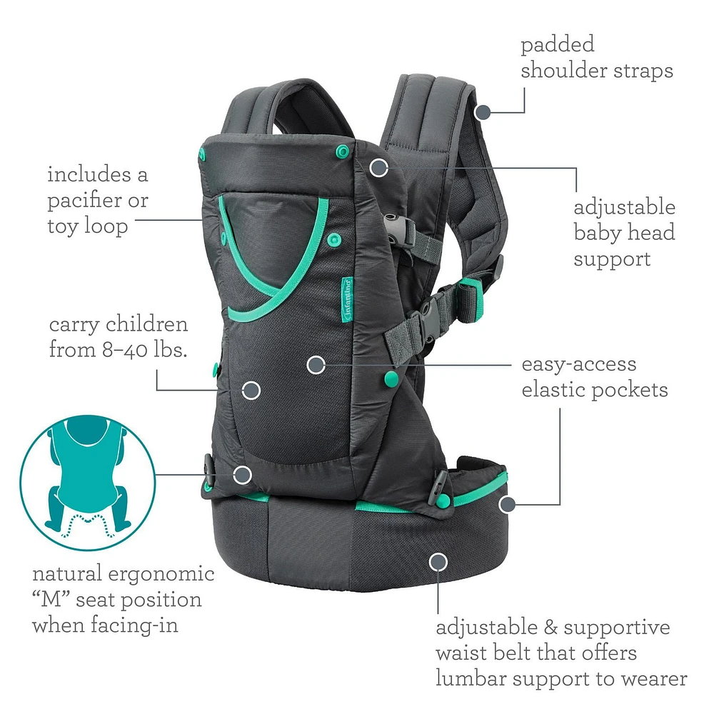 Porte-bébé Infantino Carry On Active multi-poches