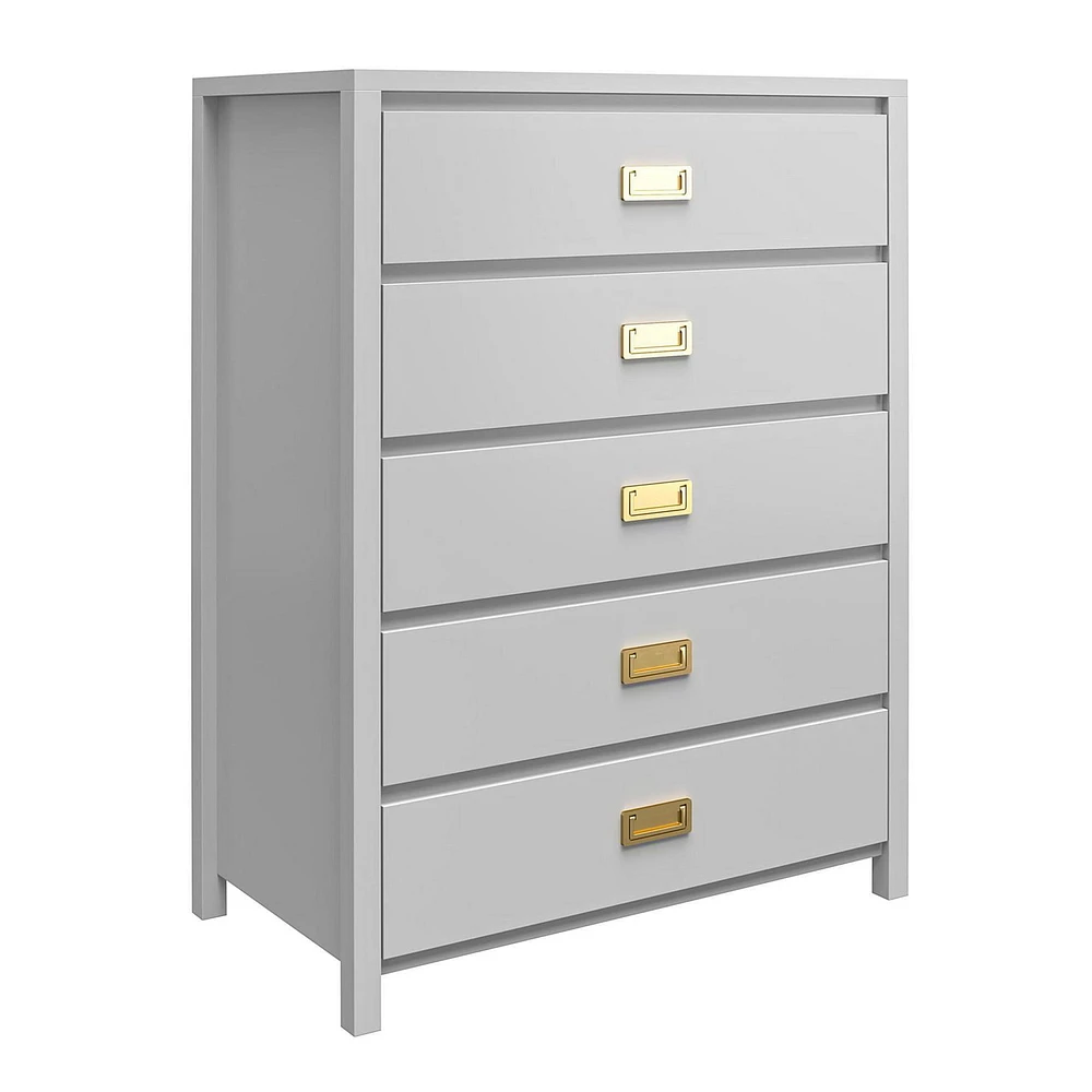 Little Seeds Monarch Hill Haven 5 Drawer Dove Grey Kids’ Dresser