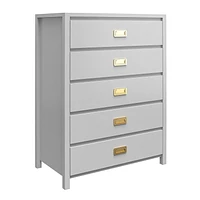 Little Seeds Monarch Hill Haven 5 Drawer Dove Grey Kids’ Dresser