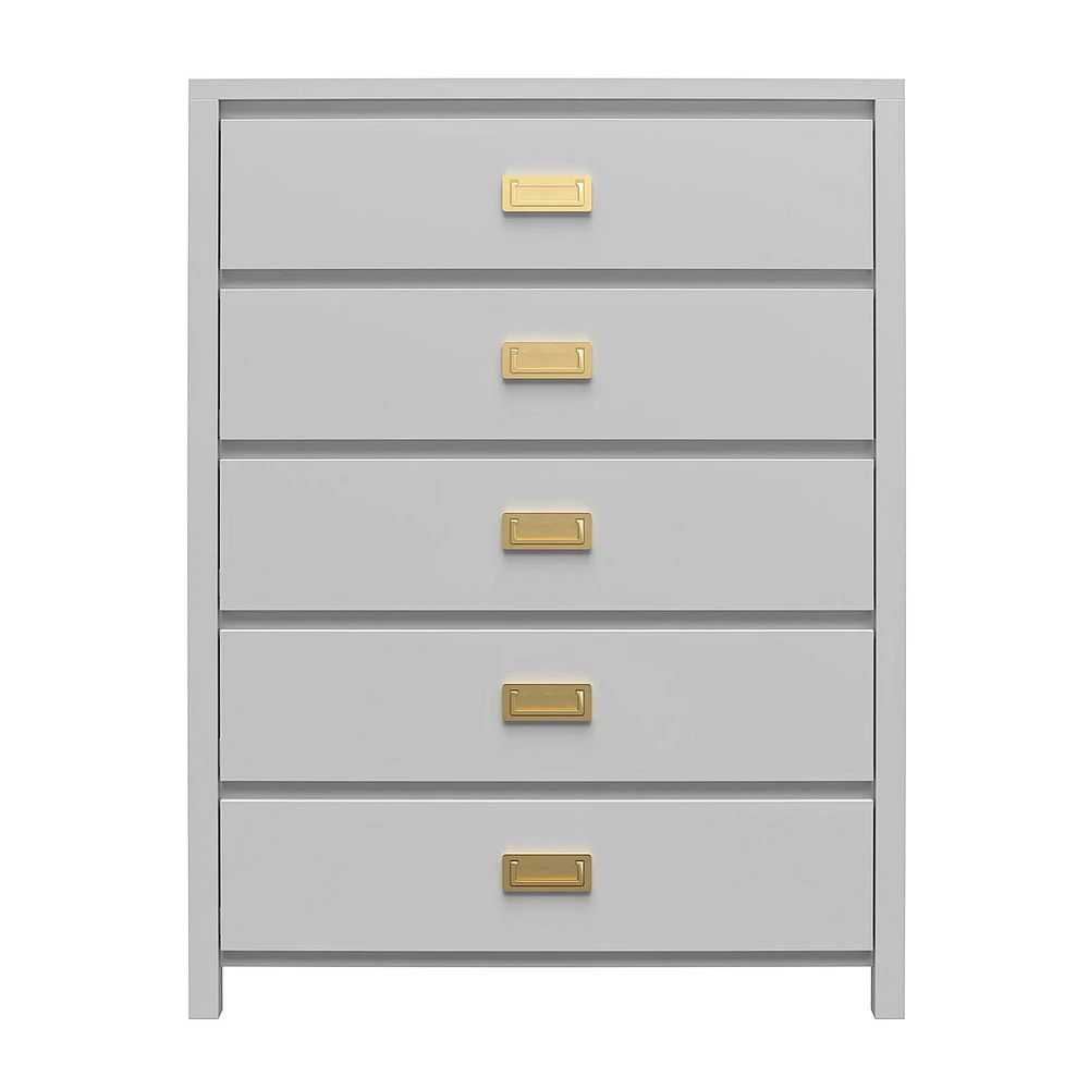 Little Seeds Monarch Hill Haven 5 Drawer Dove Grey Kids’ Dresser