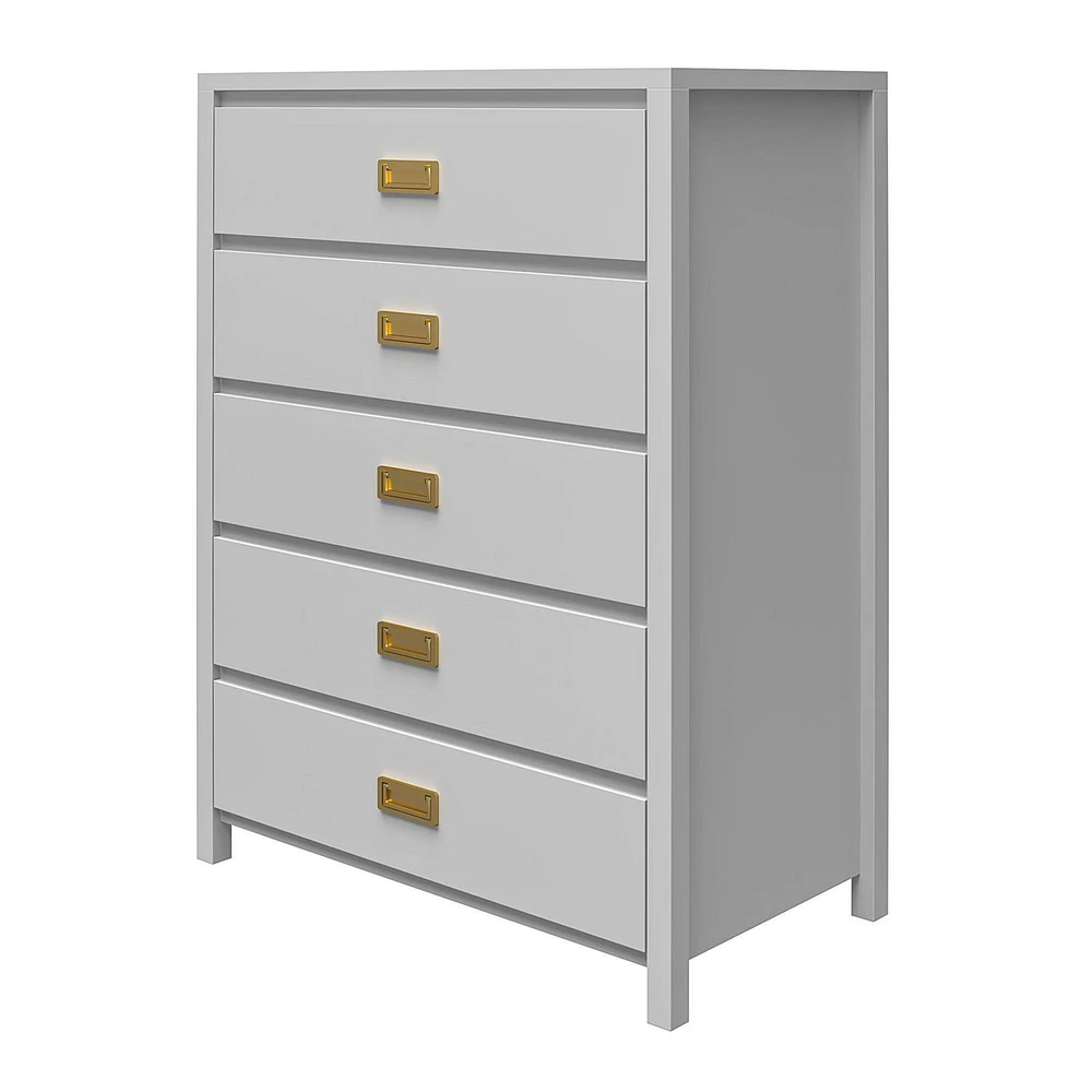 Little Seeds Monarch Hill Haven 5 Drawer Dove Grey Kids’ Dresser