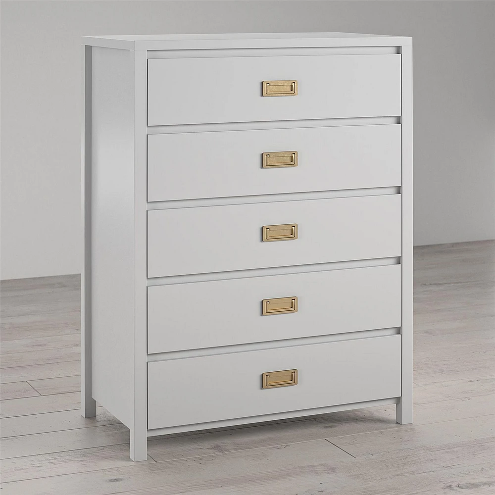 Little Seeds Monarch Hill Haven 5 Drawer Dove Grey Kids’ Dresser