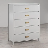 Little Seeds Monarch Hill Haven 5 Drawer Dove Grey Kids’ Dresser