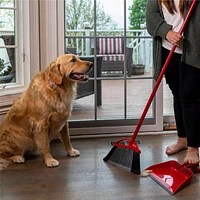 Balai Super Angle Pet Pro - Ensemble Balai & Porte-Poussière de Vileda Élimine 3x plus de poils