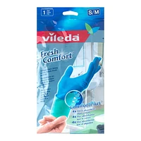 Vileda Fresh Comfort Gloves, Small/Medium Size, 12-pack
