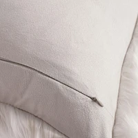 Faux Fur White Cushion Cover (no insert included)