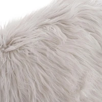 Faux Fur White Cushion Cover (no insert included)