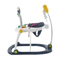 Fisher-Price Baby Bouncer Activity Center Jumperoo SpaceSaver with Lights & Sounds, Astro Kitty, Ages 0-12M