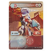 Bakugan, Fused Cloptor x Apollyon, 2-inch Tall Armored Alliance Collectible Action Figure and Trading Card