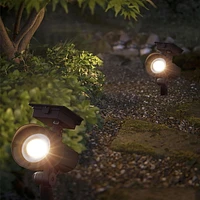 Mainstays 20 Lumen Solar Outdoor Landscape Spotlights, Black (1-Pack), MS 1PK 20L SOLAR SPOTLIGHT